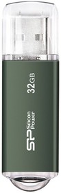 USB Flash накопитель 32Gb Silicon Power Ultima II I-series Green (SP032GBUF2M01V1N)