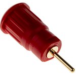 4 mm socket, round plug connection, mounting Ø 12.2 mm, CAT III, red, 23.3130-22