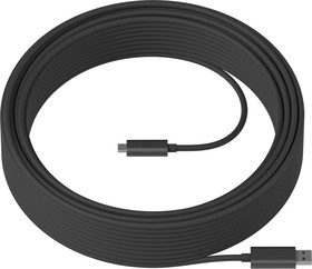 Logitech Strong USB 3.1 Cable 25 m, Graphite (939-001802), Кабель