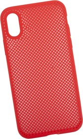 Фото 1/3 Силиконовый чехол "LP" для iPhone X "Silicone Dot Case" (красный/коробка)