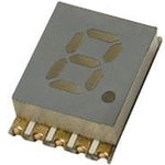 KCSA02-107, 1 разрядный сегментный дисплей smd 5,08мм/желтый/ 590нм/21-58мкд/ОА