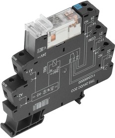 TRS-24VDC-2CO, Реле: интерфейсное, DPDT, Uобмотки: 24ВDC, 8А, Uкоммут: макс.250ВDC