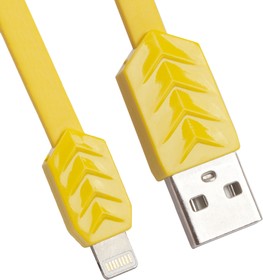Фото 1/2 USB Дата-кабель REMAX Fishbone для Apple 8 pin желтый