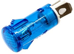 Фото 1/4 MDX-11A-B, индикаторная лампа синяя 10мм, 220В