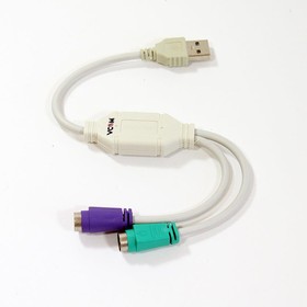 Переходник USB PS/2 (m) - USB A(f), зеленый – купить в Ситилинк | 