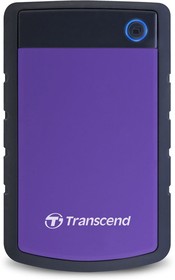 Фото 1/10 Внешний диск HDD Transcend StoreJet 25H3P TS2TSJ25H3P, 2ТБ, фиолетовый
