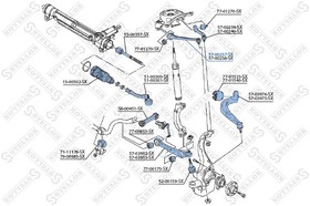 5700237SX, 57-00237-SX_рычаг передний верхний левый!\ Audi A4 1.8-2.0TFSi/2.0-3.0TDi 07