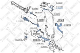 5700240SX, 57-00240-SX_рычаг задний верхний правый!\ Audi A4 1.8-2.0TFSi/2.0-3.0TDi 07