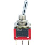 5-1825137-0, Toggle Switch, PCB Mount, On-Off-(On), SPDT, Through Hole Terminal, 20V