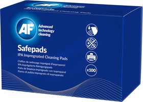 Фото 1/3 SPA100, SafePads Wet Isopropanol Wipes, Pack of 100