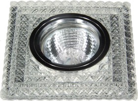 Встраиваемый светильник SMD/MR16 4000К зеркальный прозрачный (15SMD 3Вт 330Лм), FT 977 CHWH