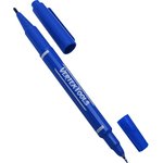 Строительный маркер синий, двухсторонний 00010-03