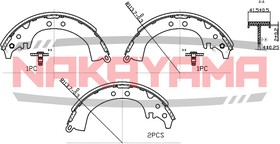 HS7257NY, Колодкитормозныеб арабанныекомплект