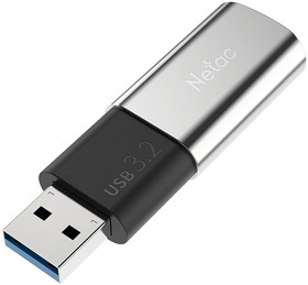 Фото 1/10 Флеш Диск Netac 256GB US2 NT03US2N-256G-32SL USB3.1 черный/серебристый