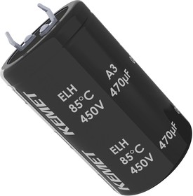 ELH338M063AR2AA, Электролитический конденсатор, фиксация защелкой, 3300 мкФ, 63 В, ± 20%, Snap-In