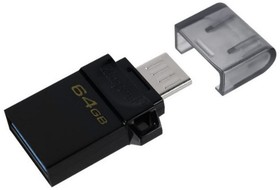 Фото 1/6 Флеш-память Kingston microDuo 3.0 G2, 64Gb, USB 3.2 G1, mUSB, DTDUO3G2/64GB