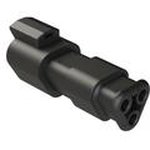 04 Automotive Connector Female Black Cable 3 Way Crimp Termination AT04-3P-SR01BLK