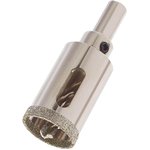 726253, Сверло алмазное по керамограниту, 25 х 67 мм, 3-гранный хвостовик