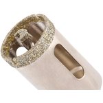 726253, Сверло алмазное по керамограниту, 25 х 67 мм, 3-гранный хвостовик