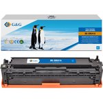 Картридж G&G GG-CB541A CB541A голубой (1400стр.) для HP CLJ CP1215/CP1217/ ...