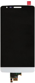 Фото 1/2 Дисплей (экран) в сборе с тачскрином для LG G3 S белый