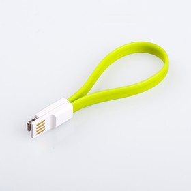 Фото 1/3 USB Дата-кабель на магните для Apple 8 pin, зеленый, коробка