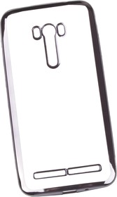 Фото 1/5 Силиконовый чехол LP для Asus Zenfone Selfie ZD551KL прозрачный с черной хром рамкой TPU