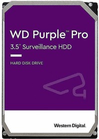 Фото 1/6 Жесткий диск Surveillance 14 TB WD WD141PURP Purple 3.5", SATA3, 6Gb/s, 7200 RPM, 512Mb