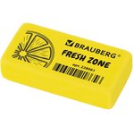 Ластик BRAUBERG "Fresh Zone", 40х20х10 мм, цвет ассорти, прямоугольный, 228061