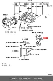 1662031040, Натяжитель приводного ремня TOYOTA