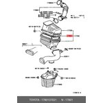 17801-37021, Фильтр воздушный