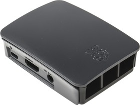 TZT 241 AAB-01, Official Raspberry Pi 3 Model B, Raspberry Pi Model 2B Case, 97 x 70 x 25 mm, Black, Grey