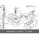 1770A261, Фильтр топливный ASX