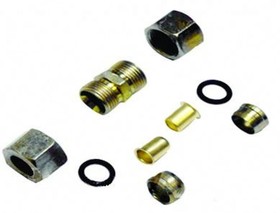 Фитинг металлический разборный для трубки ПВХ (10 шт; 4-6 мм) DA-00475
