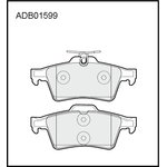 ADB01599, Колодки тормозные дисковые | зад |
