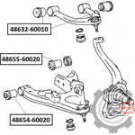 R84863260010, Сайлентблок переднего верхнего рычага