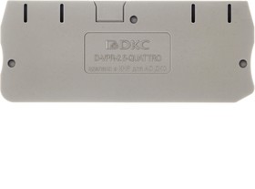 Фото 1/2 DKC Nuputuk Изолятор торцевой для клеммы VPR-2.5-QUATTRO