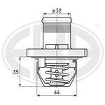 350041, Термостат CITROEN/PEUGEOT