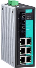 Фото 1/2 EDS-408A-SS-SC, Ethernet Switch, RJ45 Ports 6, Fibre Ports 2SC, 100Mbps, Layer 2 Managed