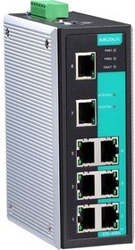 Фото 1/2 EDS-408A, Ethernet Switch, RJ45 Ports 8, 100Mbps, Layer 2 Managed