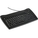 Wired PS/2 Trackball Mini Keyboard, QWERTY (UK), Black