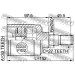 0311-HRVMTRH, 0311-HRVMTRH_ШРУС внутренний к-кт!\ Honda Accord (CL/CN/CM) 02-08