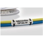 TIPTAG11PGX100S, TIPTAG11 White Green Print Label, 11mm Width, 11mm Height ...