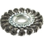 ER-18100, Кордщетка для УШМ дисковая 100мм крученая сталь ЭВРИКА