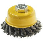 ER-12075, Кордщетка для УШМ "чашка" 75мм крученая сталь ЭВРИКА