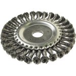 ER-18150, Кордщетка для УШМ дисковая 150мм крученая сталь ЭВРИКА