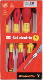 SDI Set S2.5-5.5/PH1/2, Набор изолированных отверток VDE, 6шт