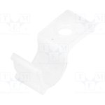 HURCS-4-01, Screw mounted clamp; polyamide; natural; Cable P-clips
