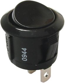 RRG31131100, Rocker Switches 10A 125VAC 4.8mm Tab Off-On Black/Black