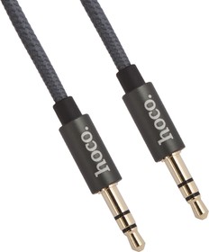 Фото 1/2 Аудиокабель HOCO UPA03 Noble Sound Series AUX Audio Cable L=1M серый